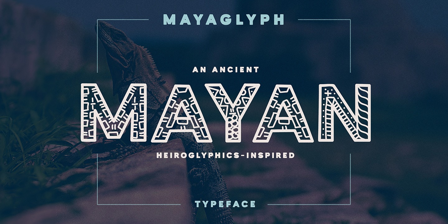 Шрифт Mayaglyph